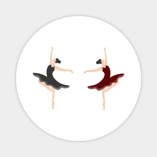 Twin Ballet Dancers Magnet